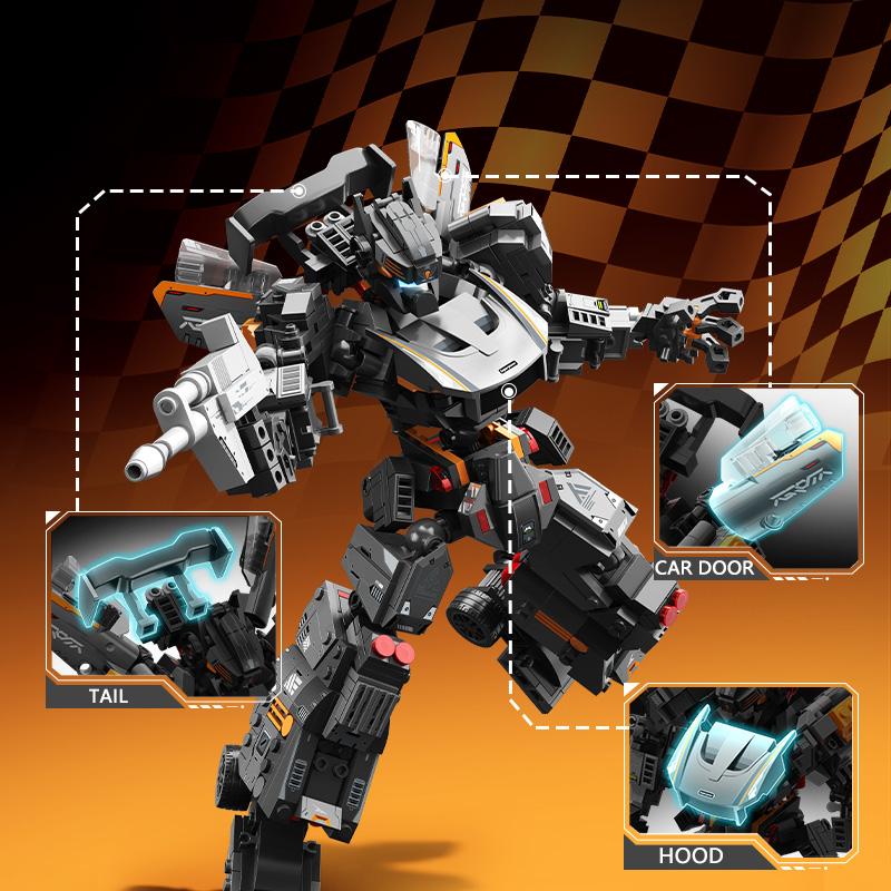 Ungiftiger Sembo Block Robo-Anzug Serie Auto Verwandlungs-Mech Montagebausteine Steine Ornamente Kinderspielzeug Für Kinder Weihnachtsgeschenk