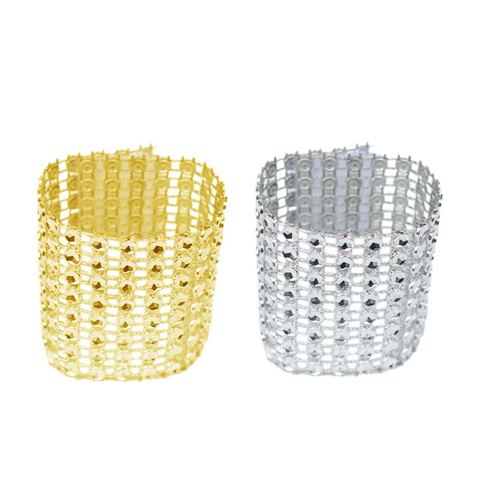 

Napkin Ring Wedding Holders Buckles Crystal Weddings Serviette Napkins золотистый