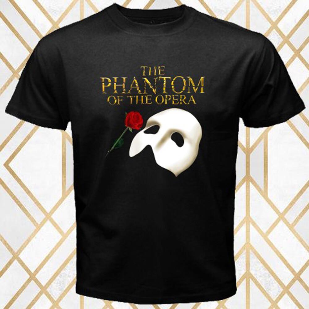 Phantom of The Opera Musical Men s Black T-Shirt Size S 3XL S