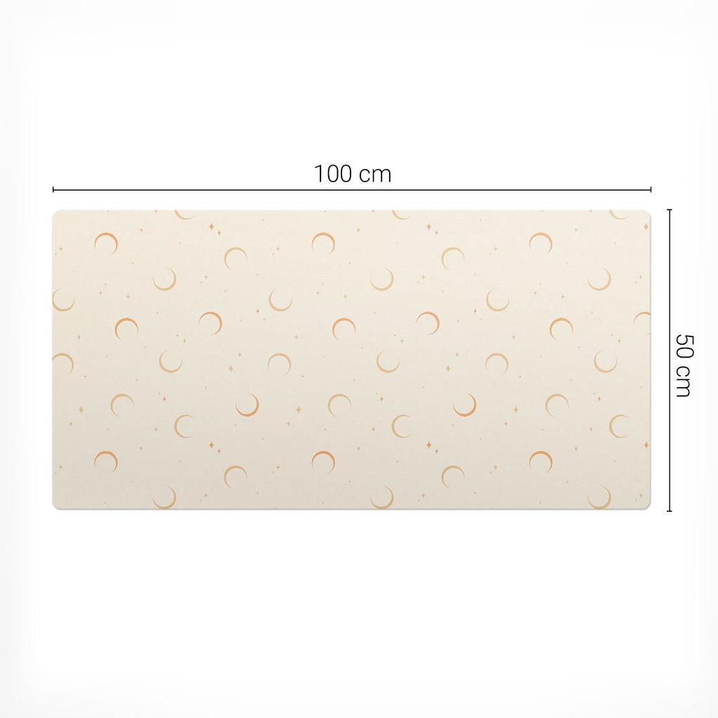 Anti-slip Vinyl Decorative Mat Moons and Stars 100x50 Cm