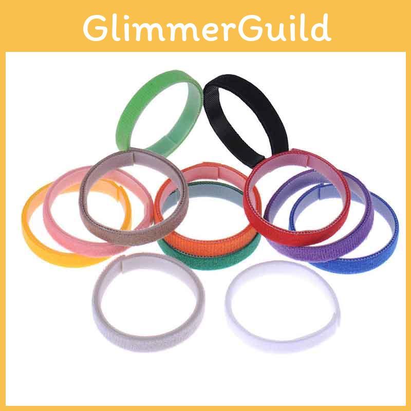 Id 12pcs Adjustable Collars Velcro Whelping Bands Puppy Kitten Newborn Tags Pet