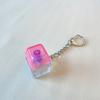 LED Keyboard Keychain Mechanical Button Fidget Key Switch Caps Finger Toys Relief Stress Small Gifts Car Key Ring For Adults