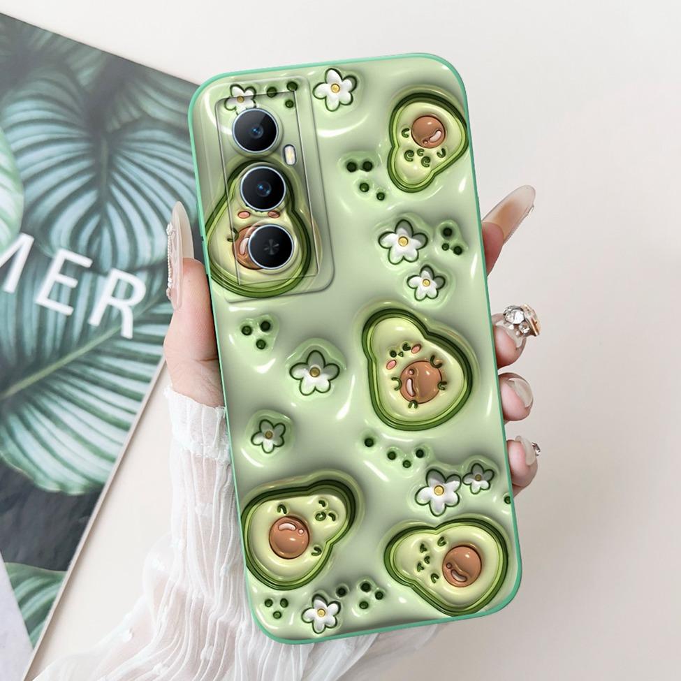 Funda For Realme C65 RMX3910 Back Cover For Realme C65 4G Case Shockproof Luxury Flowers Cute Cartoon Cool Silicone Bumper Coque