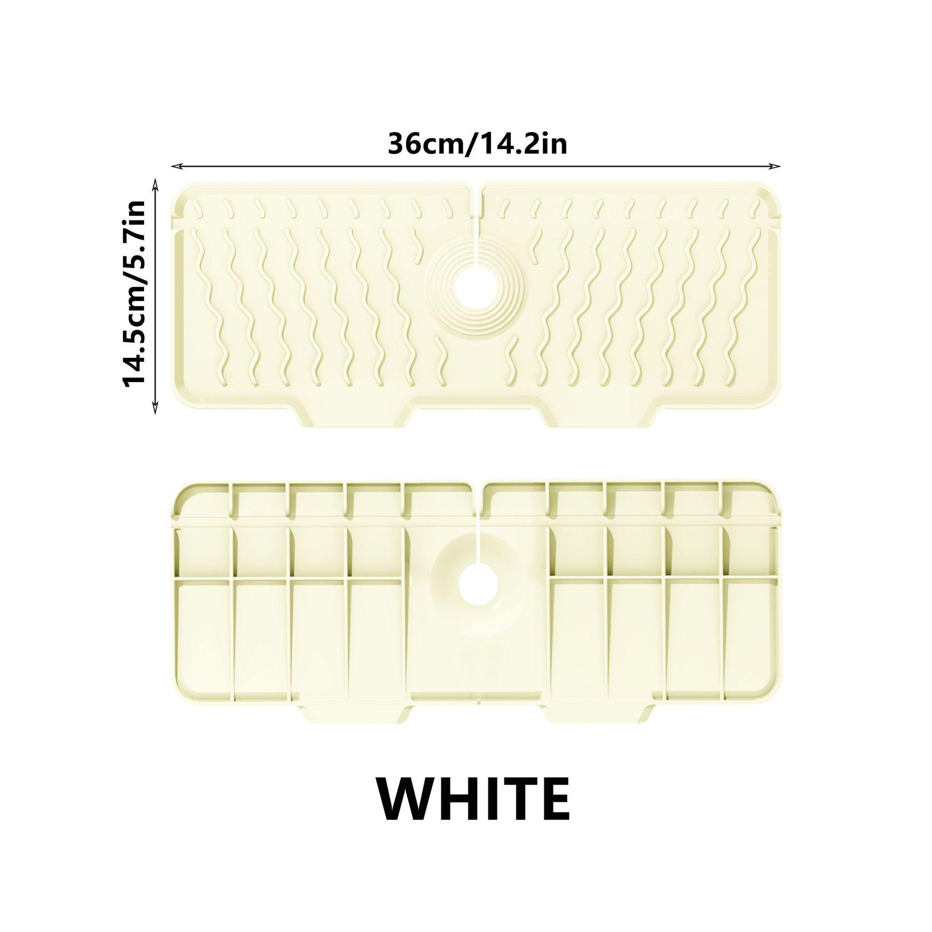 

Силиконовый коврик под смеситель для раковины: Прямоугольная подставка под раковину однотонная для кухонных столешниц Ivory Small-S как