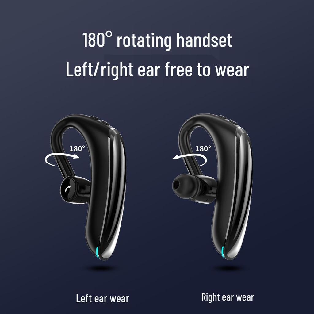 Bluetooth Earphones F900: Single Ear, Clip-On, Wireless, Long Standby, Caller ID, Sporty Design