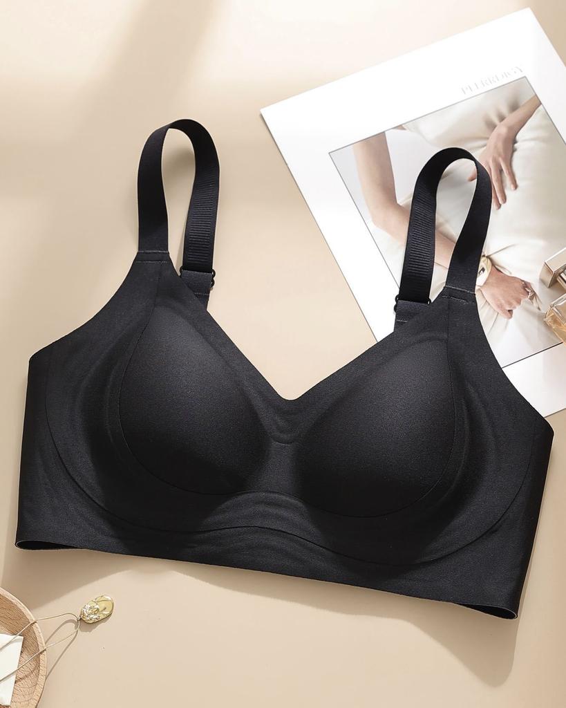 Jelly Glue Strip, Fully Fixed Cup, Underwear, Women's Small Breasts Gathered, Not Empty Cup, Pull Up Support, Anti-sagging Palm Cup, Bra