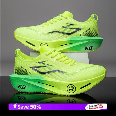Tênis de Corrida Masculino Placa de Carbono Maratona Especialidade Esportes Respirável Leve Feminino Confortável Antiderrapante Tênis Casuais