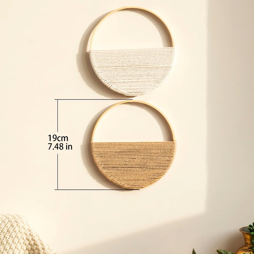 2ks Macrame gobelín Nástěnný Boho domácí dekorace Ideální tapiserie pro nástěnné dekorace Bytové dekorace Dekorace pokojů Estetické