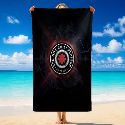 Red Hot Chili Peppers Print Microfiber Beach Towel Sand?Resistant Lightweight Towel For Swimming Outdoor Travel Use