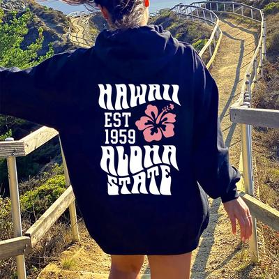 Aesthetic Hawaii Hoodie Aloha State Sweatshirt