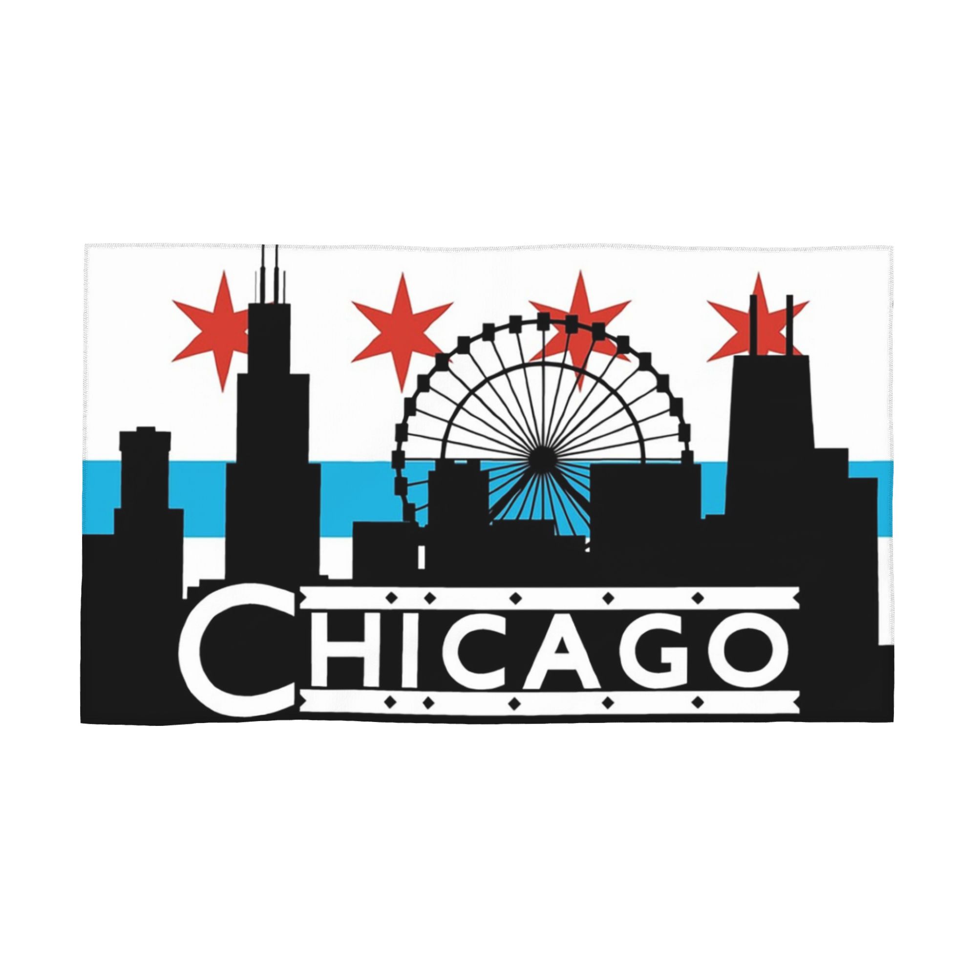 

Chicago Soft Face Towel Quick Dry Pool Bath Cotton Towels Absorbent W40*H60(CM)