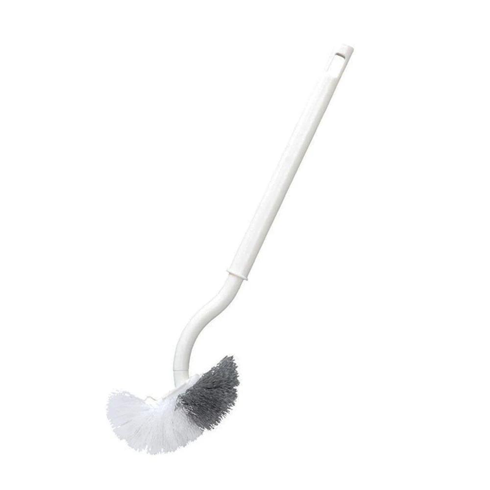 Shaped Toilet Brush with No Dead Corners Long Handle for Wall Mounted Household Bathroom Cleaning Brush Corner Seam Cleaning
