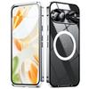 For Google Pixel 9 Pro XL Case Compatible with MagSafe Metal Frame Matte Phone Cover