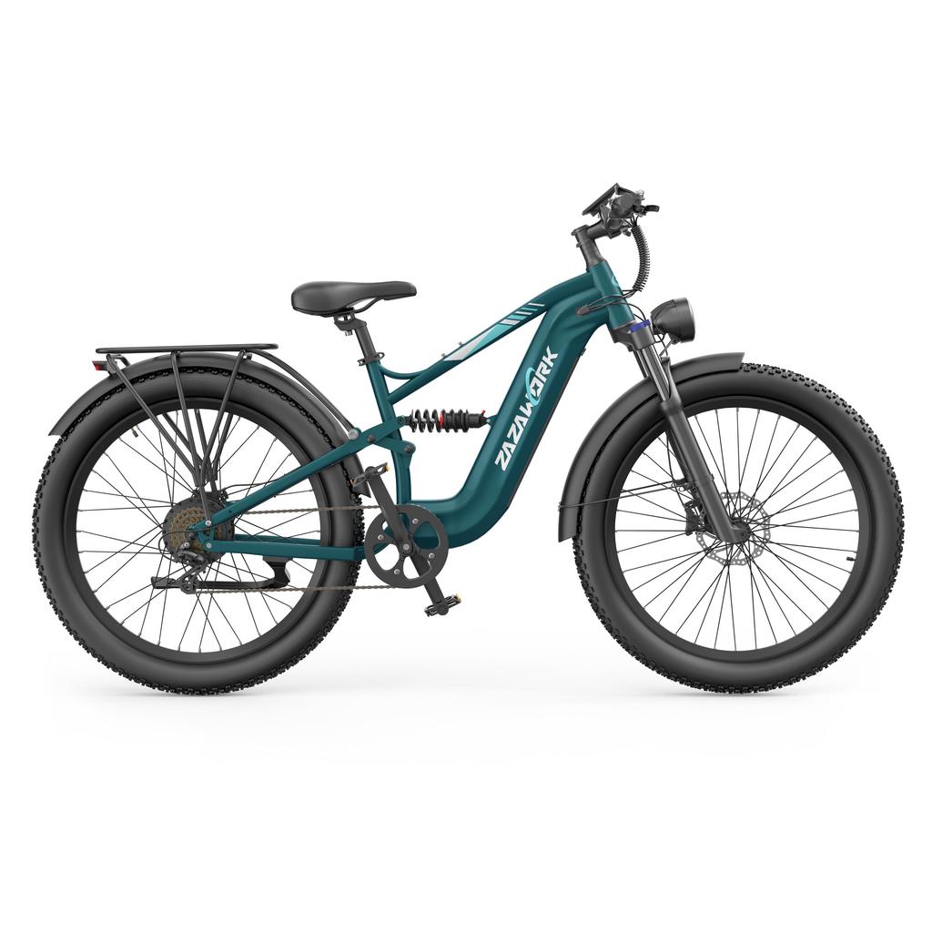 ZAZAWORK CF500 Adult Mountain Electric Bicycle 1000W Motor 48V20Ah Battery 27.5-inch All-Terrain Off-Road Tires Hydraulic Disc BrakesTwo Color Options