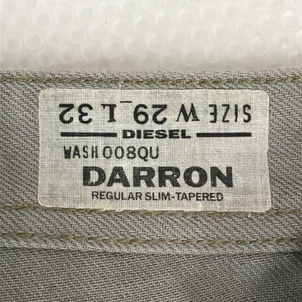 Diesel DARRON WASH008QU Beige Gray Denim Pants Men W29 L31 L83 cBH536(USED)