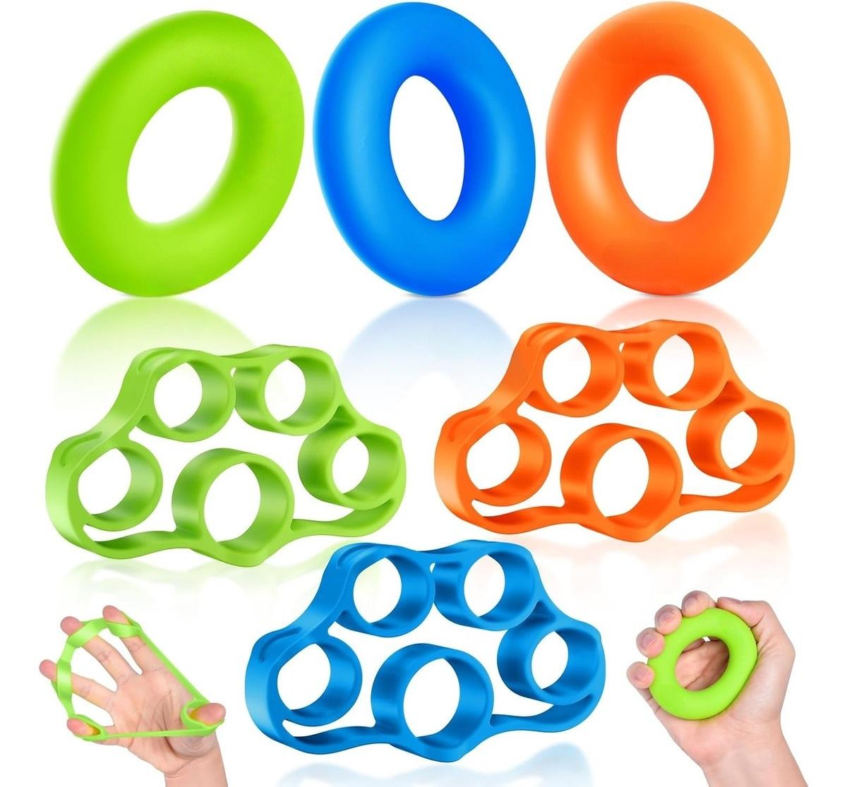 

Finger exercise grip ring, silicone grip device, hand strength training, fitness exercise