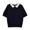 Brooks Brothers Women's 2026 Lapel Short Sleeve Knit Pullover