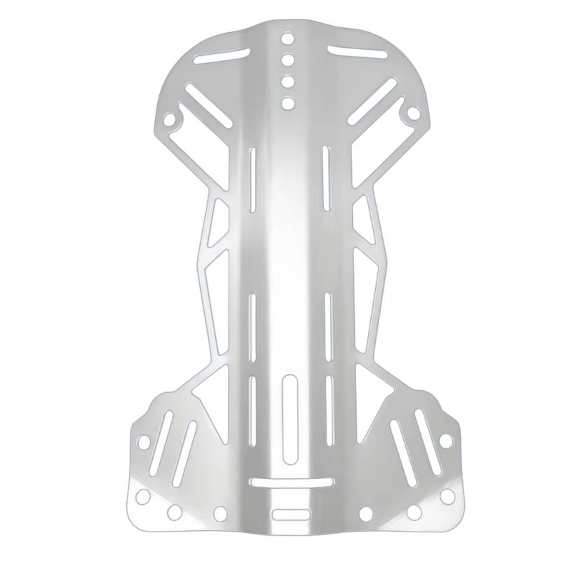 

Standard Technical Scubas Diving BCD Harness Back Plate Scubas Diving Back Plate for Technical Diver Easy to Install серебряный