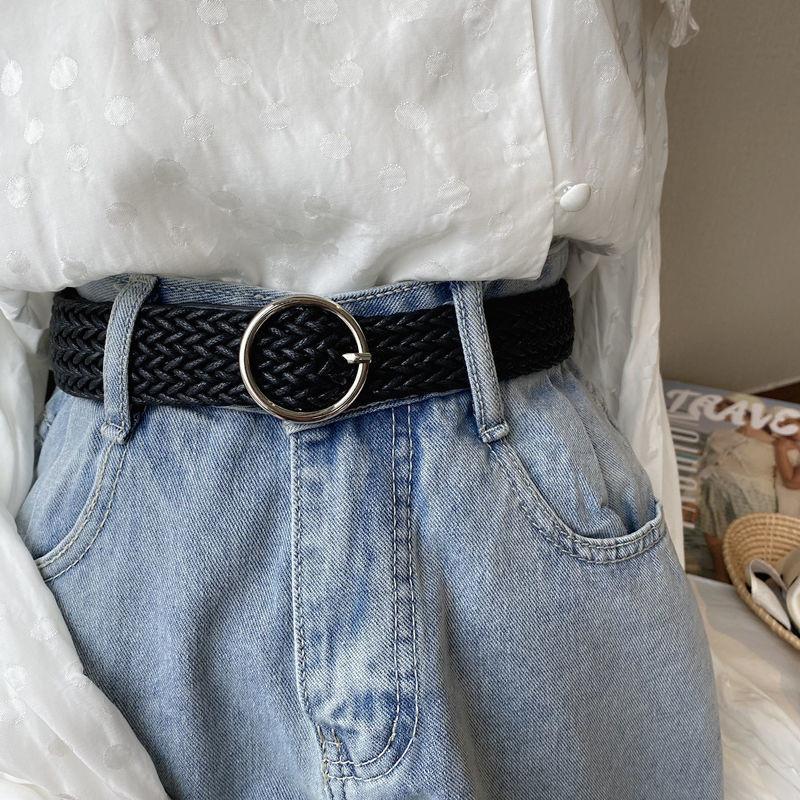 

Woven Fashionable Waist Cincher For Women Perfect For Ethnic And Dresses Vintage YD058 Black