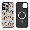 New Jade Green Cute Girl iPhone 17 Pro Max Case, Suitable for Apple 16 Pro and 15, Mother-of-Pearl Design