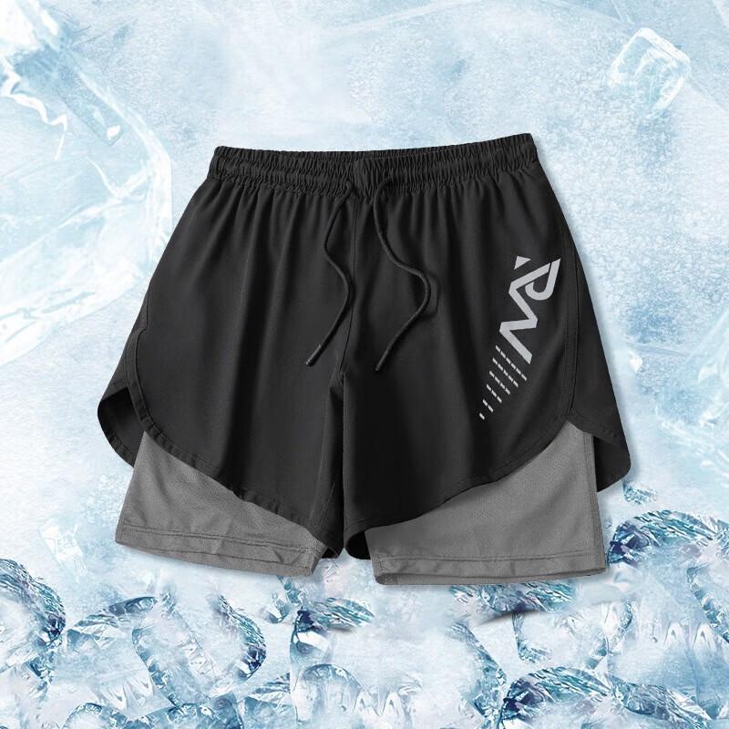 WEZHO Men s Quick-Dry 2-in-1 Running Shorts