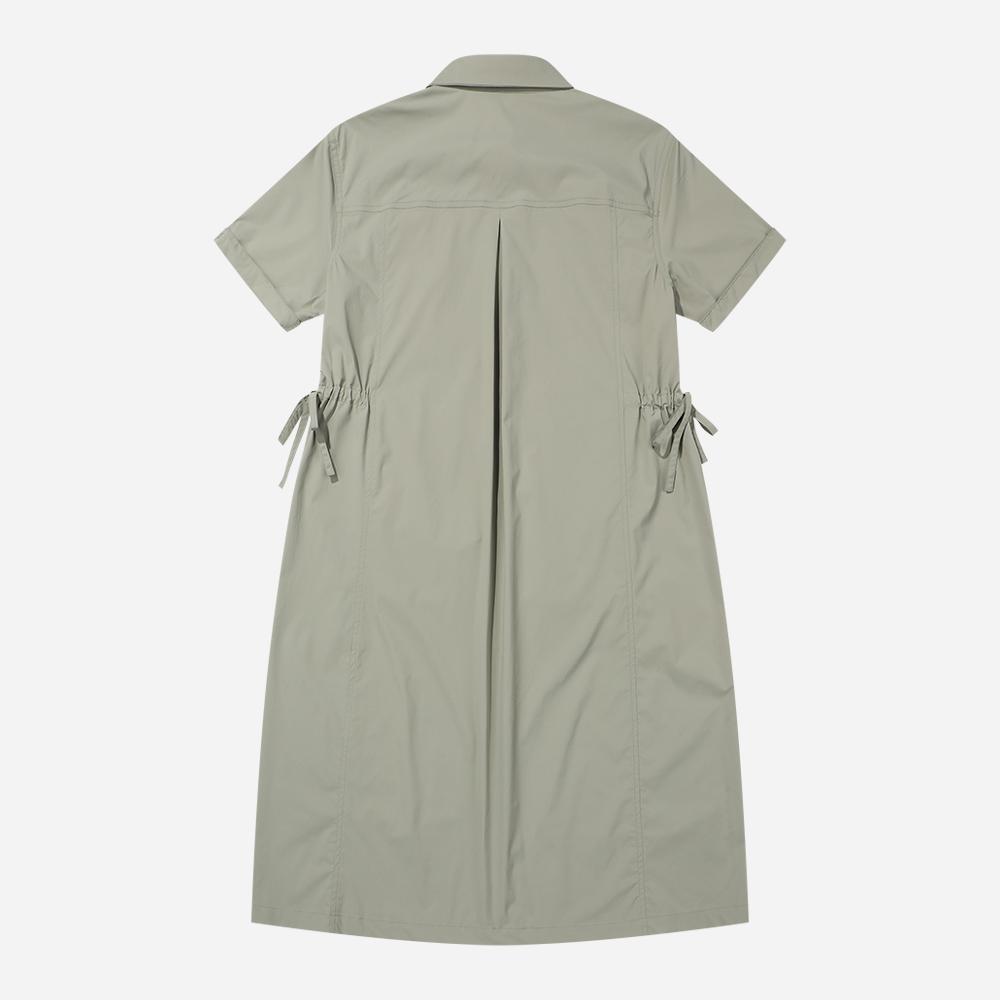 Diodi Camper Short Sleeve Dress - L.Khaki