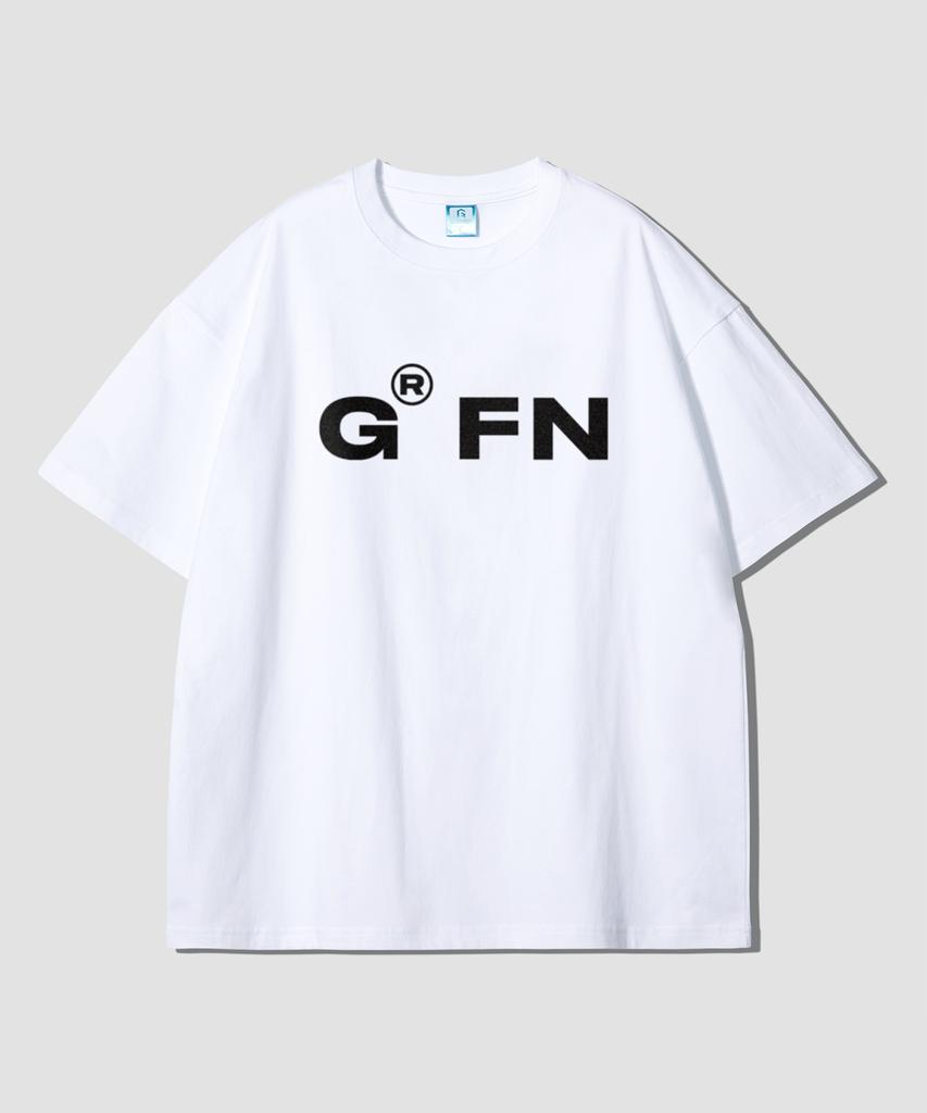 Geulaenpini Bold Logo Oversized Short Sleeve T-Shirt - White