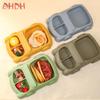 8 PCS Children's Dishes Set Silicone Tableware Set Spoon Fork Suction Cups Bowls and Bib Baby Stuff