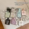 Rhinestone Butterfly Mobile Phone Case for Samsung Zflip6 Flip Folding for Huawei Pocket2 Bow Tie Love Chain