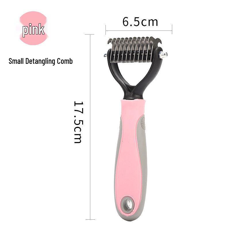 Pet Hair Detangling Comb: Dog & Cat Thinner for Removing Loose Hair