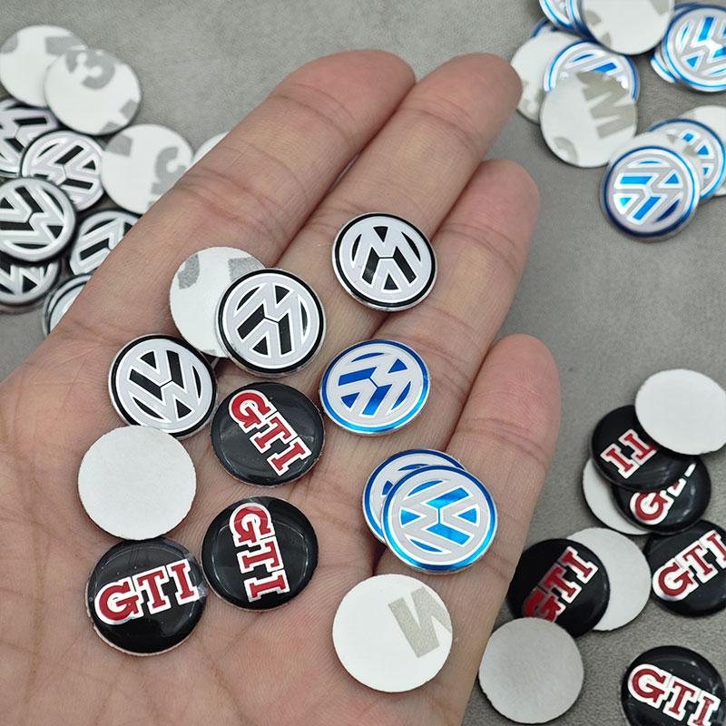 2026 New For VOLKSWAGEN VW 14mm Car Key Logo Sticker Remote Fob Key Emblem For Volkswagen VW Golf GTI Passat Tiguan Arteon Touar
