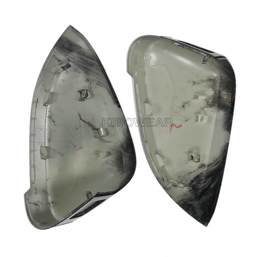 Pair for VW Golf MK8 GTI GTD Side Mirror Covers Caps ( Forged Carbon Look)   2022 VIII 8 R E-GOLF