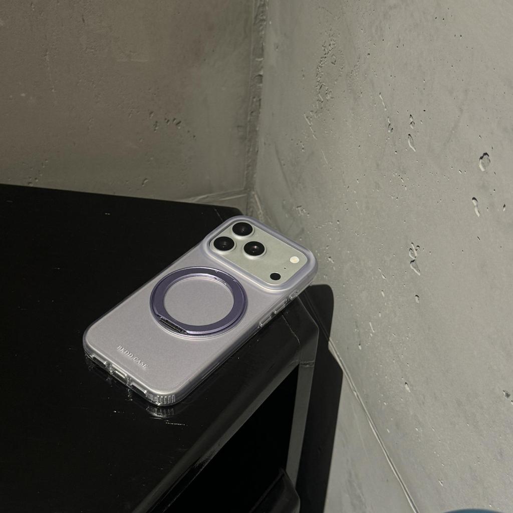 360° Magnetic Pivot Stand for iPhone 17/16 Pro Max/15/14 Case, Purple