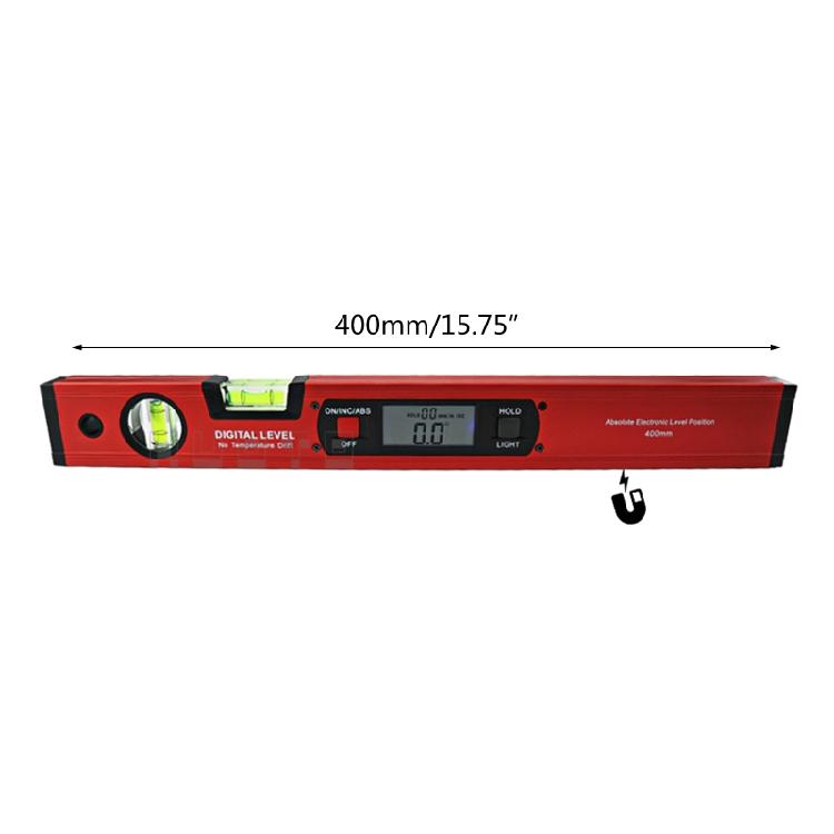 Angle Slope with LCD Display 16-inch Digital Spirit Level and Protractor