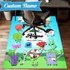 Custom Name Colorful Dream Island Rug for Living Room, Game Rooms, Office, Bedroom, Floor Mat Playful Design, fan gifts Christmas decor