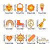 1set of 24pcs Cute DIY Disposable Cupcake Insert Flags Perfect for Birthday and Family Gathering Decor