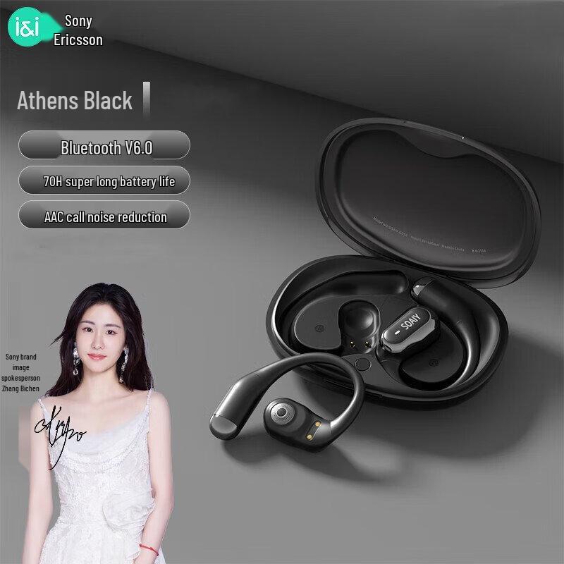 

SOAIY Smart Open-Ear Bluetooth Earbuds with Ear Hook