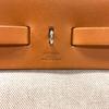 Used Hermes Herbag MM Tote Bag Canvas Beige Authentic 1186