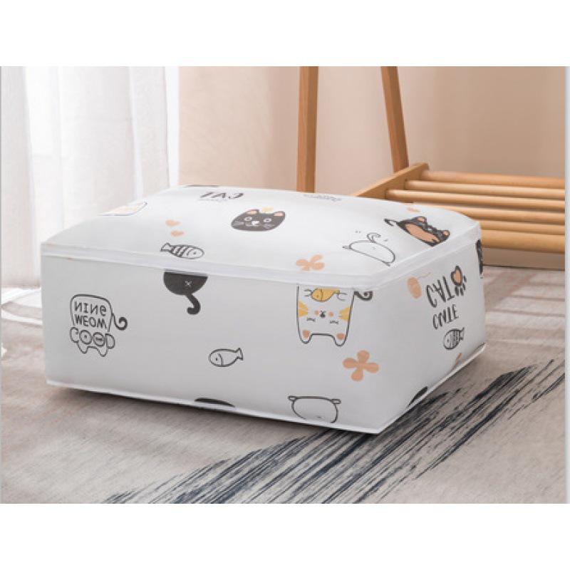Cotton Quilt Storage Bag Organizer - Large Capacity, Waterproof & Moisture-Proof for Clothes and Quilts
