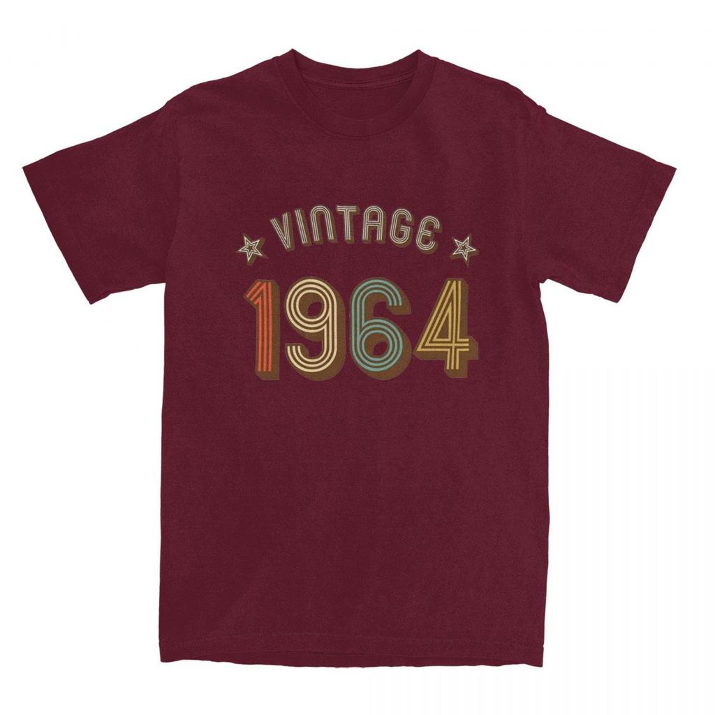 Camisetas Vintage de 60 Cumpleaños de 1964 Hombres Mujeres Algodón Gente Increíble 60 Años Regalos Camiseta Manga Corta Idea de Regalo