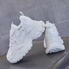 Leather platform dad shoes women's 2025 summer breathable shoes women's shoes casual sports little white shoes comfortable and versatile