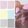 9 Sheets French Line Nails Art Stickers Adhesive Nails Decals Decoration French Tip Nail Stickers Nail Supplies