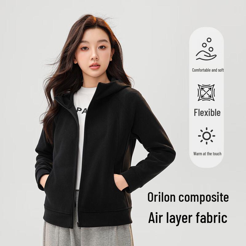 

SNOWFLYING Women s Slim-Fit Fleece Hooded Jacket XL