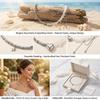 Vintage Heart Star Irregular Stone Beads Chain Tassel Necklace For Women Men Romantic Heart Clavicle Chain Trendy Daily Jewelry