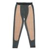 Men's Wool Camel Hair Long Leg Warmers with Knee Pads, Thickened Plus Velvet Cotton Layer, Women's Black Base Layer Pants for Autumn