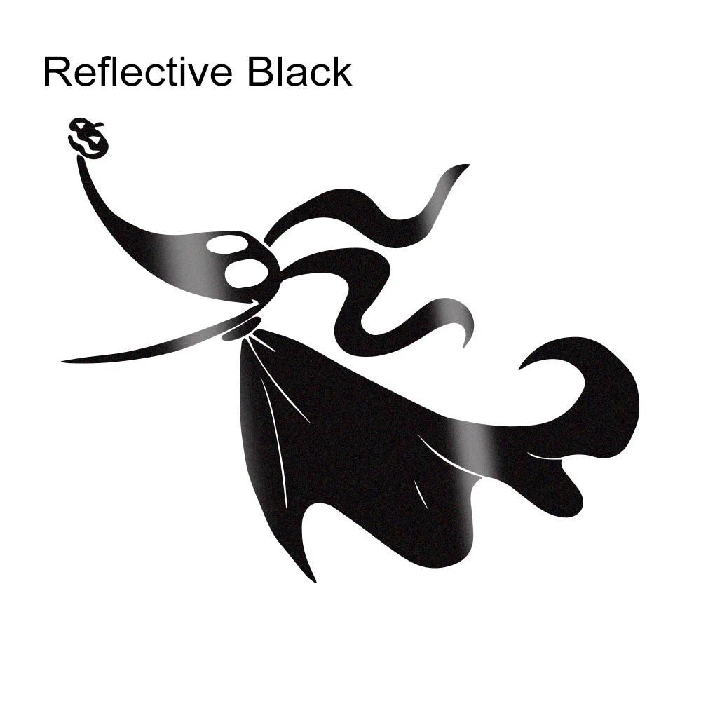 Small Town Christmas Ghost Silhouette Pumpkin Nose Reflective Car Creative Sticker Vinyl Decals Auto Universal Decor Accessories