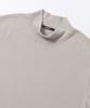 ADHOC Men'S Basic Mock Neck T-Shirt (Beige) (Hb9Lt08)
