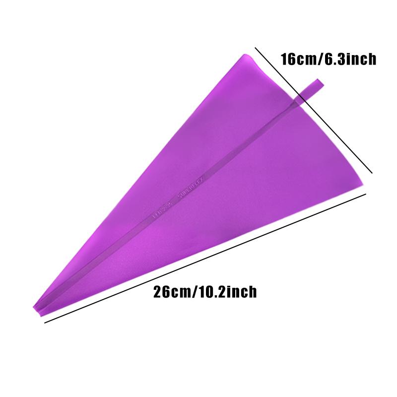 25 cm ~ 40 cm Silikonbeutel Süßigkeiten für Gebäck Eva/Tpu Backzubehör Kuchendekorationswerkzeuge Wiederverwendbare Spritzbeutel Küche Reposteria
