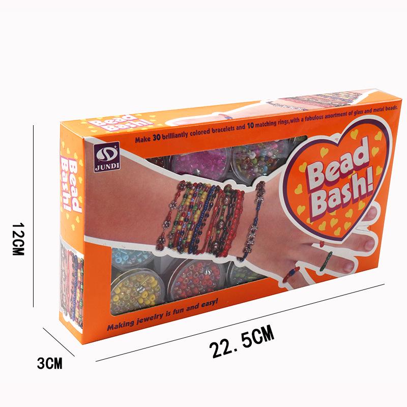 Children's DIY Beading & Weaving Bracelet Kit - Educational Jewelry Making Toys for Girls