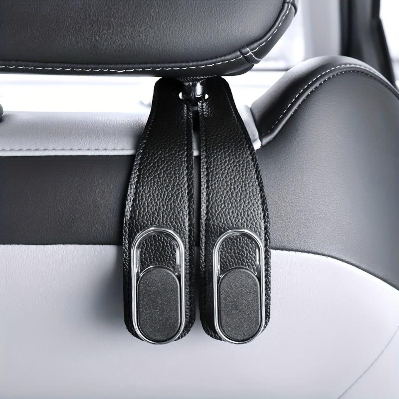 

1pc Universal Car Seat Back Hooks - Heavy-Duty PVC Leather Multi-Functional Organizer for Bags, Shopping, Beverages
